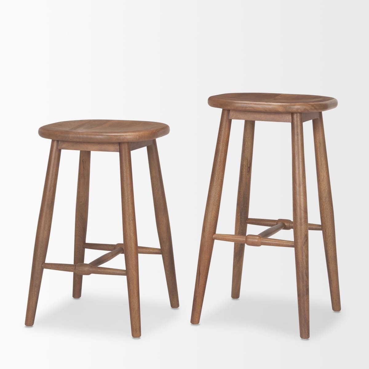 Ernest Wood Seat Bar Counter Stool Medium Brown | Counter - bar-stools