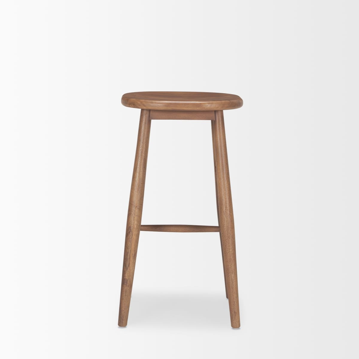 Ernest Wood Seat Bar Counter Stool Medium Brown | Bar - bar-stools