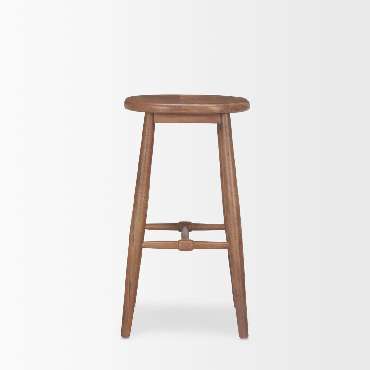 Ernest Wood Seat Bar Counter Stool Medium Brown | Bar - bar-stools
