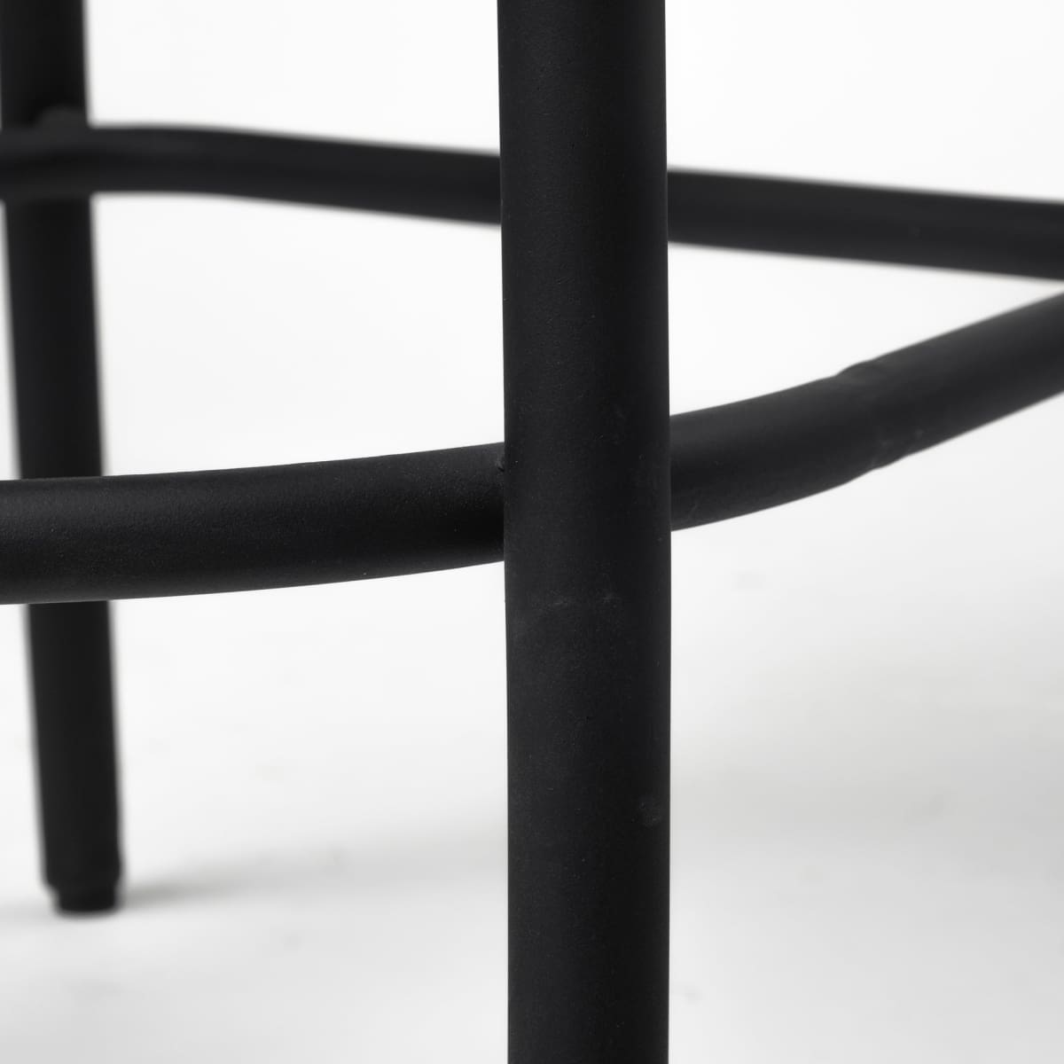 Etienne Wood Seat Bar Counter Stool Black Wood | Black Metal | Counter - bar-stools