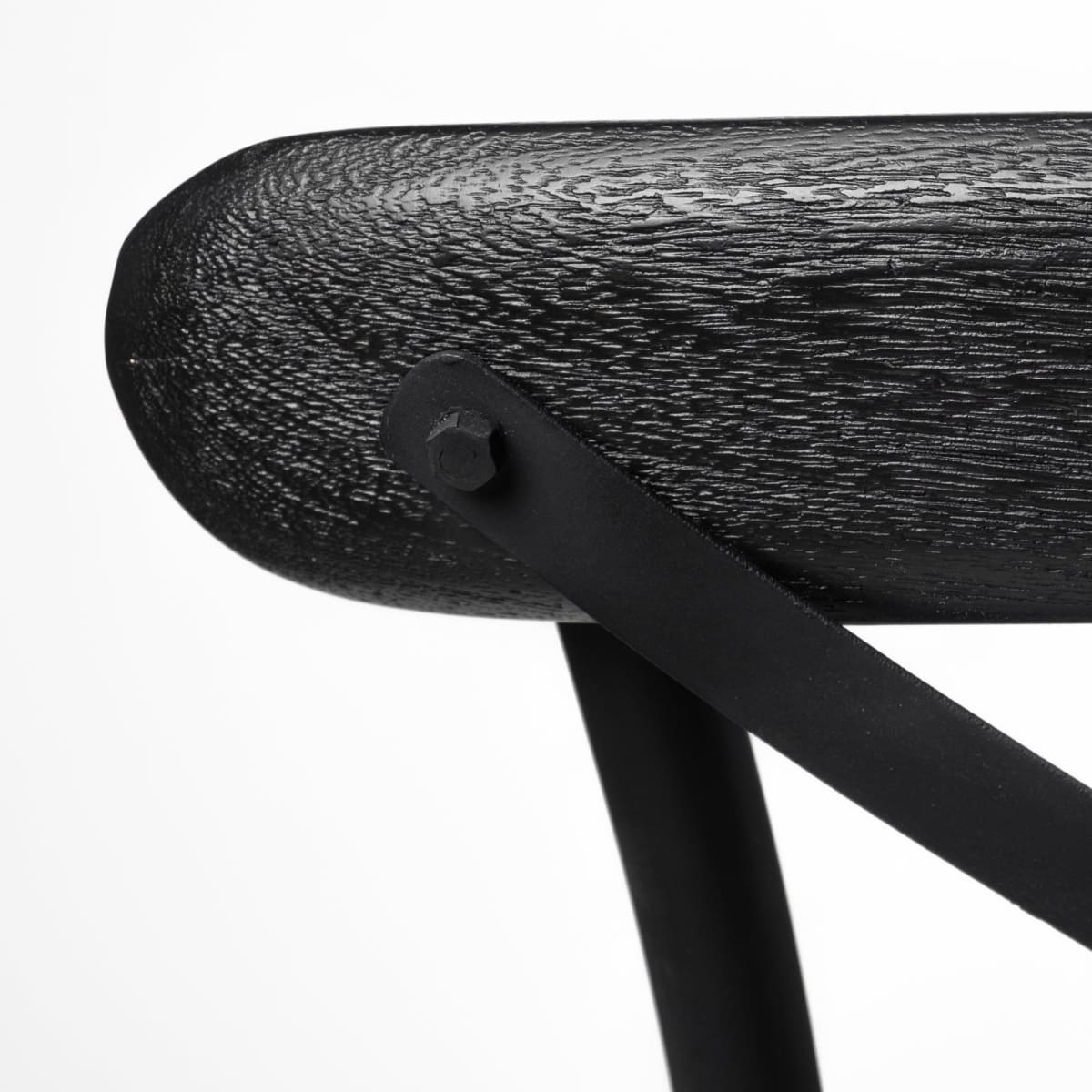 Etienne Wood Seat Bar Counter Stool Black Wood | Black Metal | Counter - bar-stools