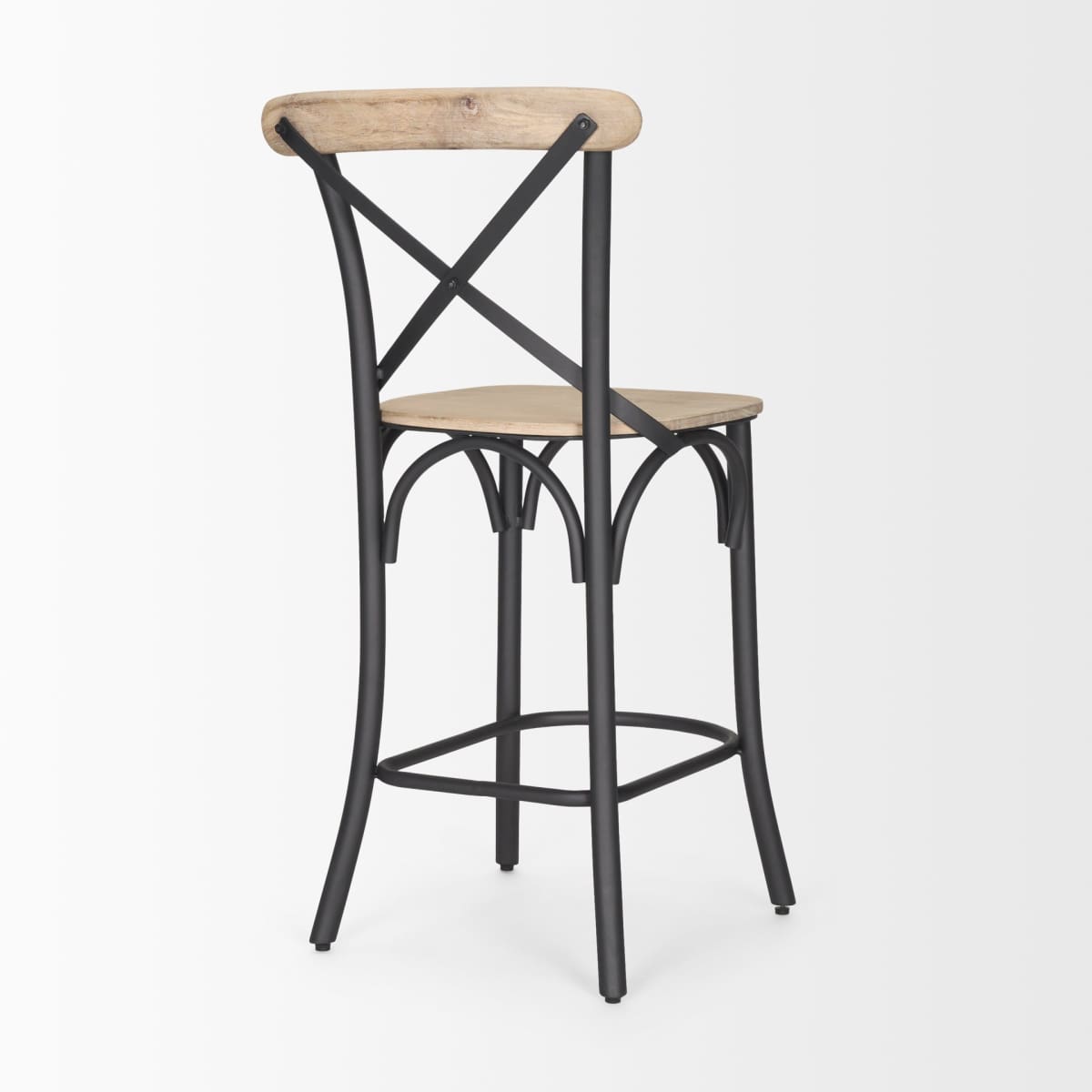 Etienne Wood Seat Bar Counter Stool Light Brown - bar-stools