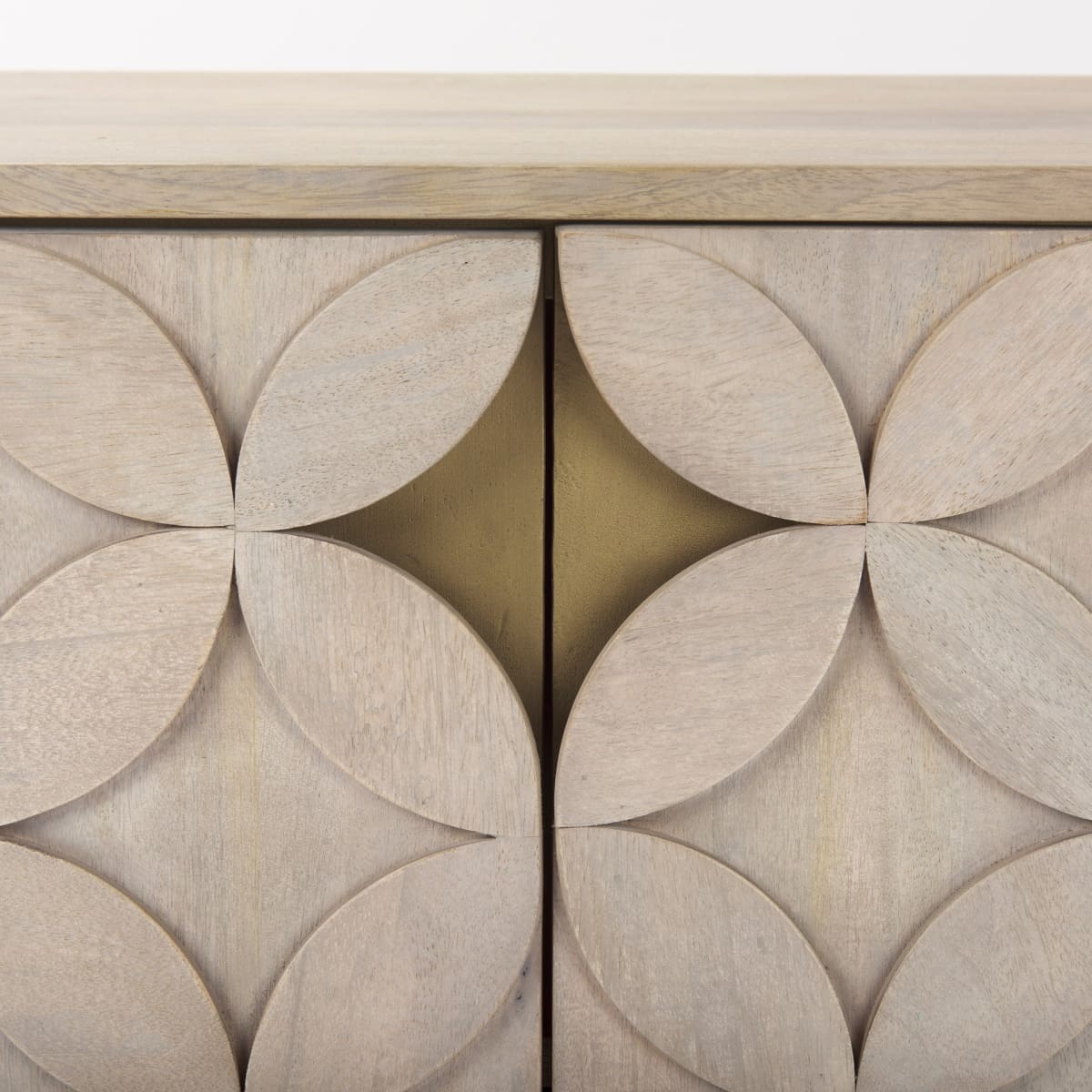 Excelsior Accent Cabinet Light Brown Wood | Gold Metal - acc-chest-cabinets