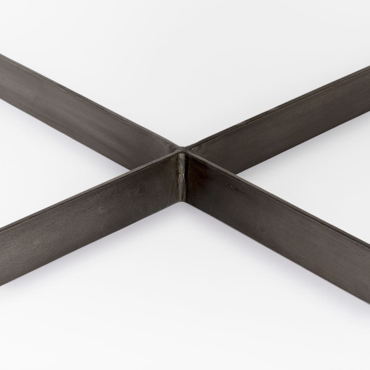 Faye Coffee Table Dark Brown Wood | Nickel Metal - coffee-tables