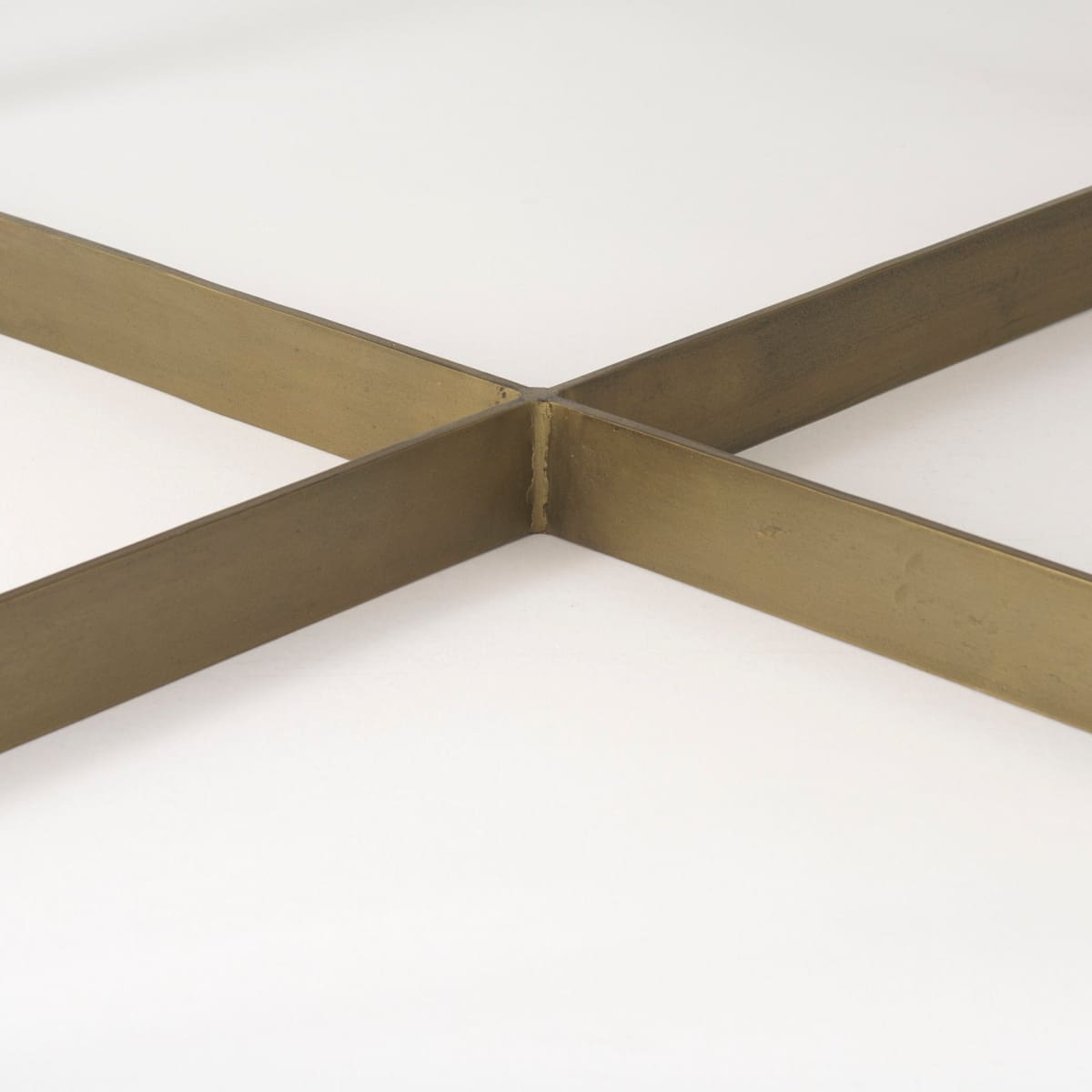 Faye Coffee Table Light Brown Wood | Gold Metal - coffee-tables