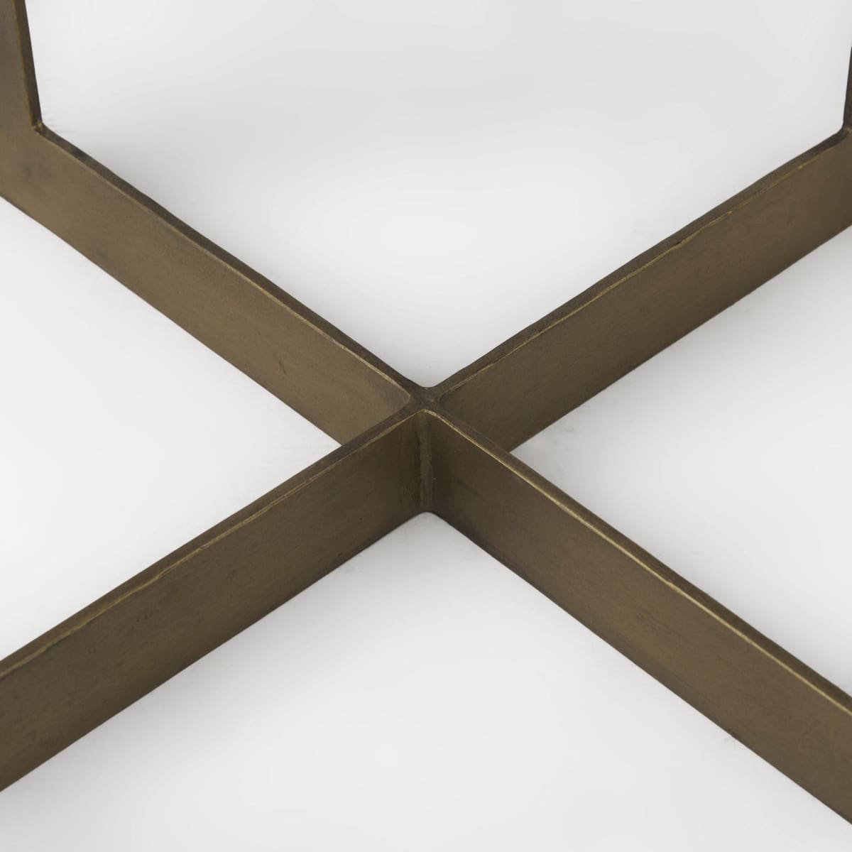Faye (Set of 2) End Side Table Light Brown Wood | Gold Metal | Set of 2 - end-and-side-tables