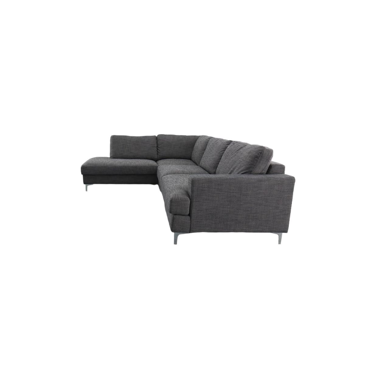 Feather Left Sectional - Charcoal Linen - lh-import-sectionals