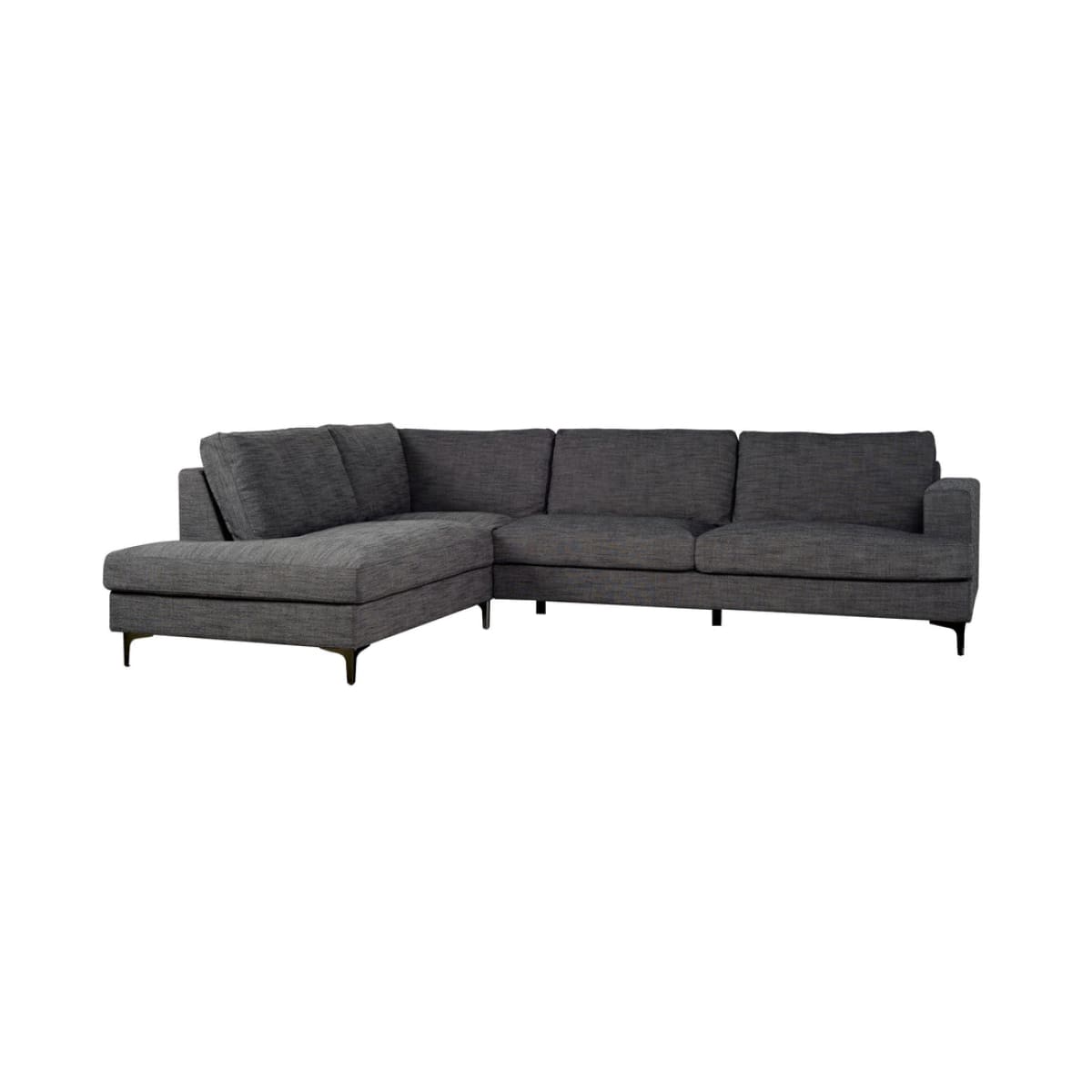 Feather Sectional - Set Of Black Legs - lh-import-sectionals