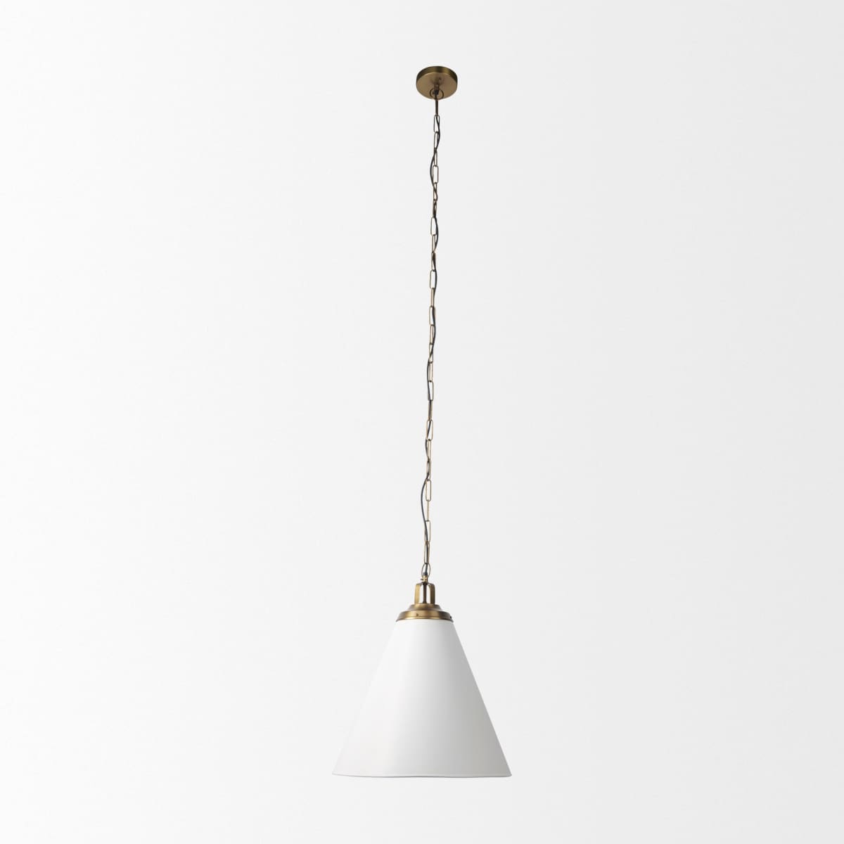 Fenton Pendant Light White Shade | Gold Metal - pendant-light