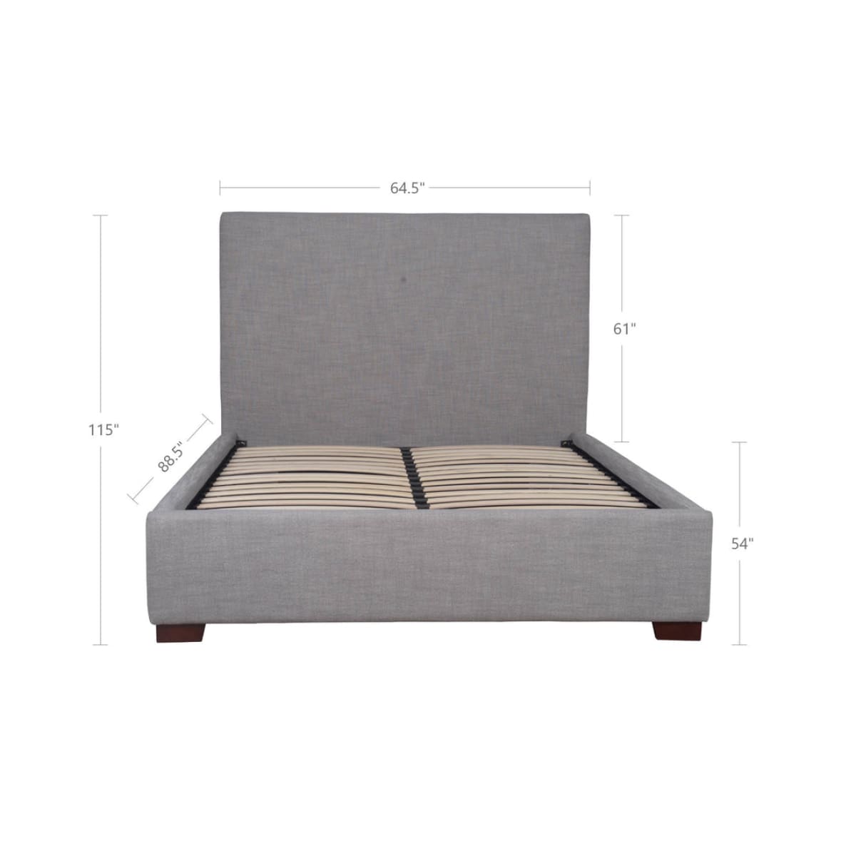 Finlay Storage Queen Bed - Dovetail Grey Linen - lh-import-beds