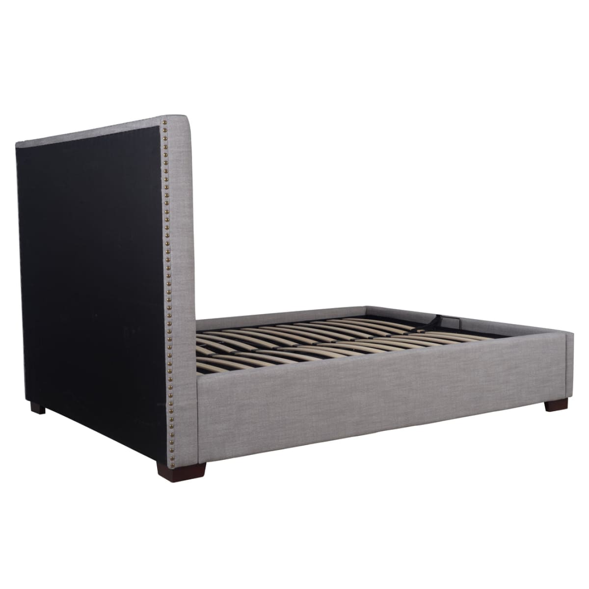 Finlay Storage Queen Bed - Dovetail Grey Linen - lh-import-beds