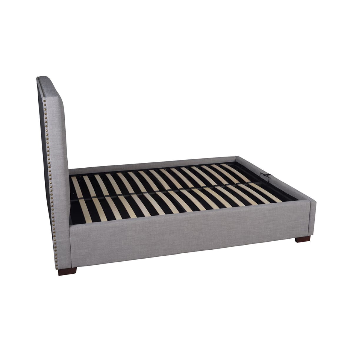 Finlay Storage Queen Bed - Dovetail Grey Linen - lh-import-beds
