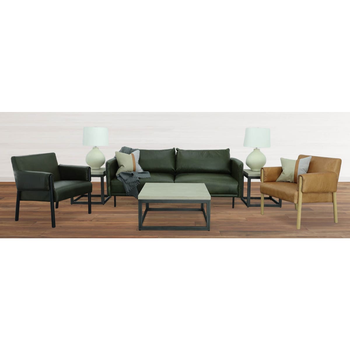 Forest Sofa - Moss Green - lh-import-sofas