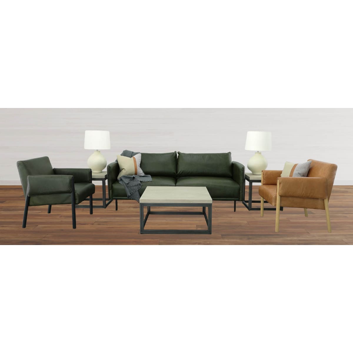 Forest Sofa - Moss Green - lh-import-sofas