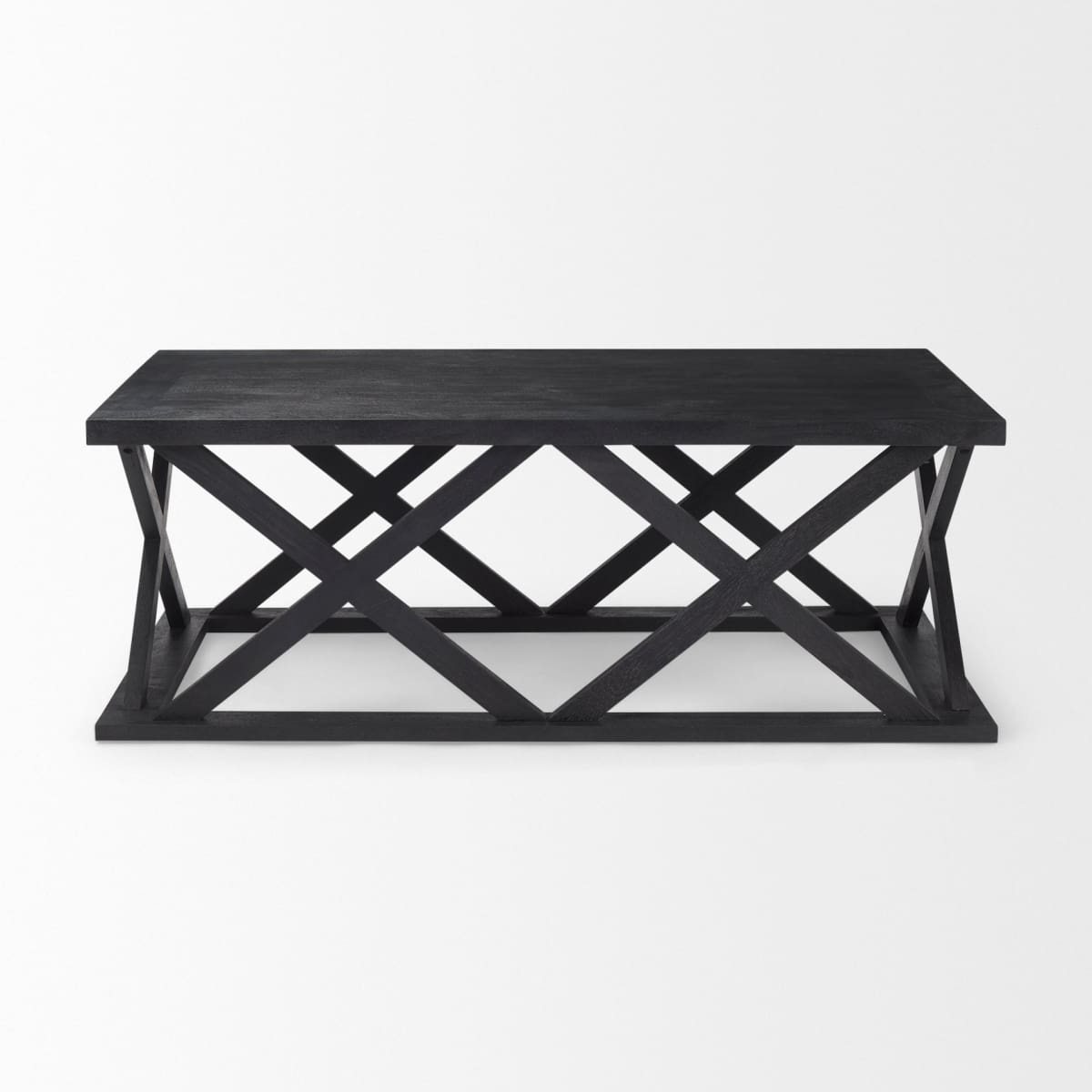 Forsey Rectangular Coffee Table Dark Brown Wood - coffee-tables