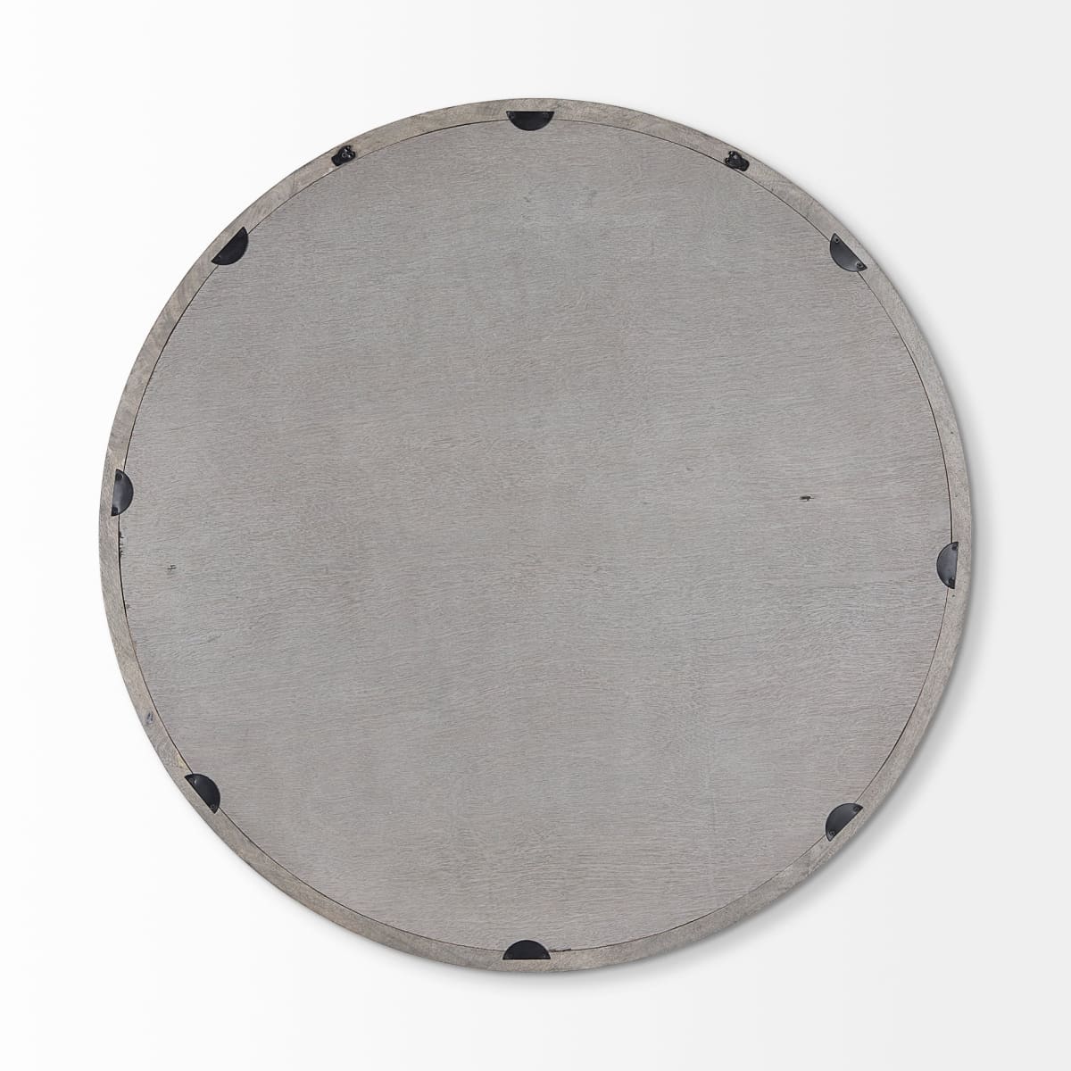 Gambit Wall Mirror Gray Wash Wood | 46’’ Round - wall-mirrors-grouped
