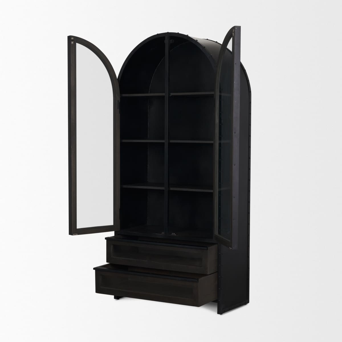 Gehry Cabinet Black Metal - cabinets
