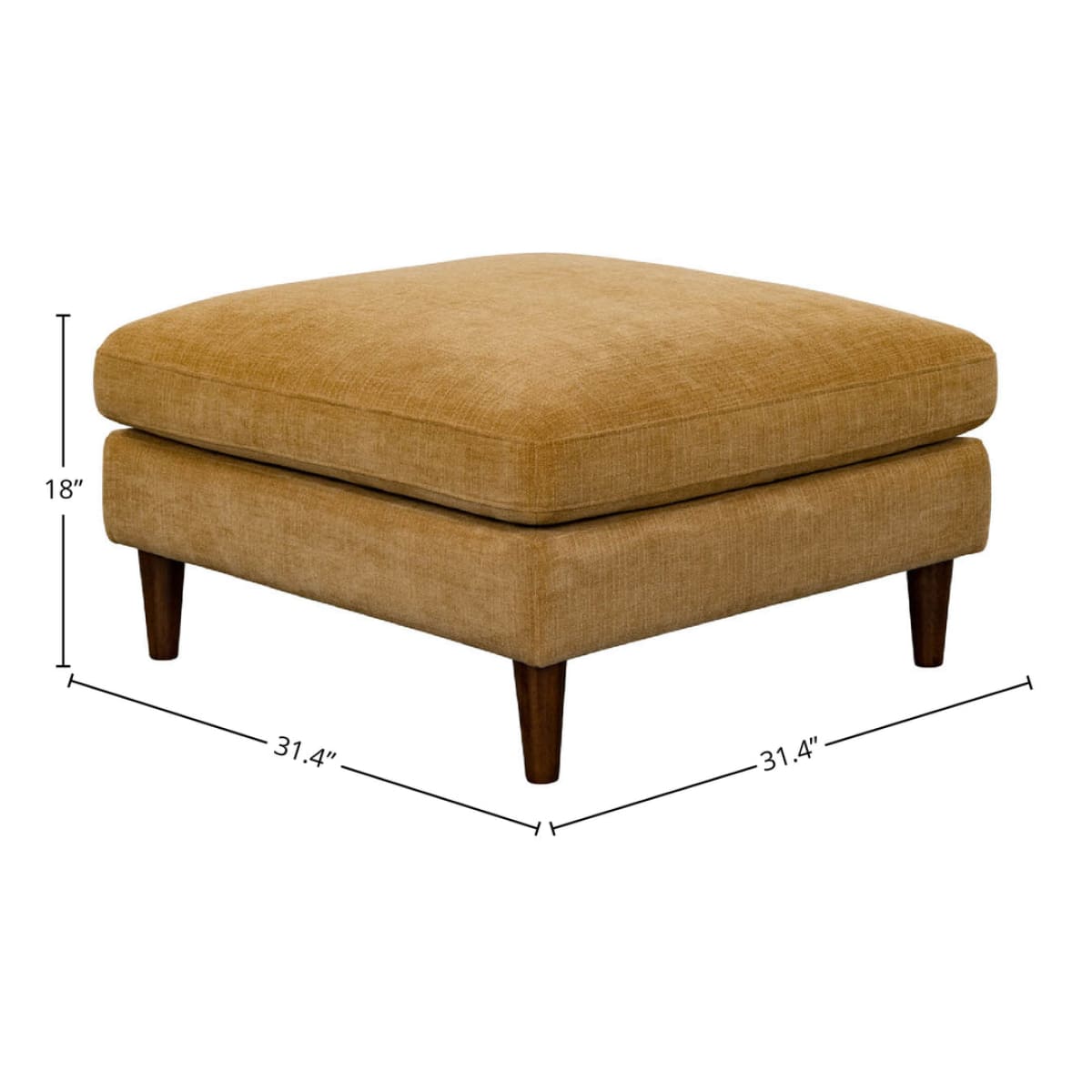 Gemma Ottoman - Mustard - lh-import-ottoman