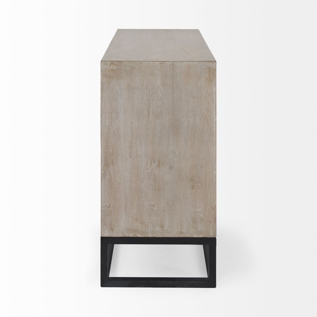 Genevieve Accent Cabinet Brown Wood | Black Metal - acc-chest-cabinets