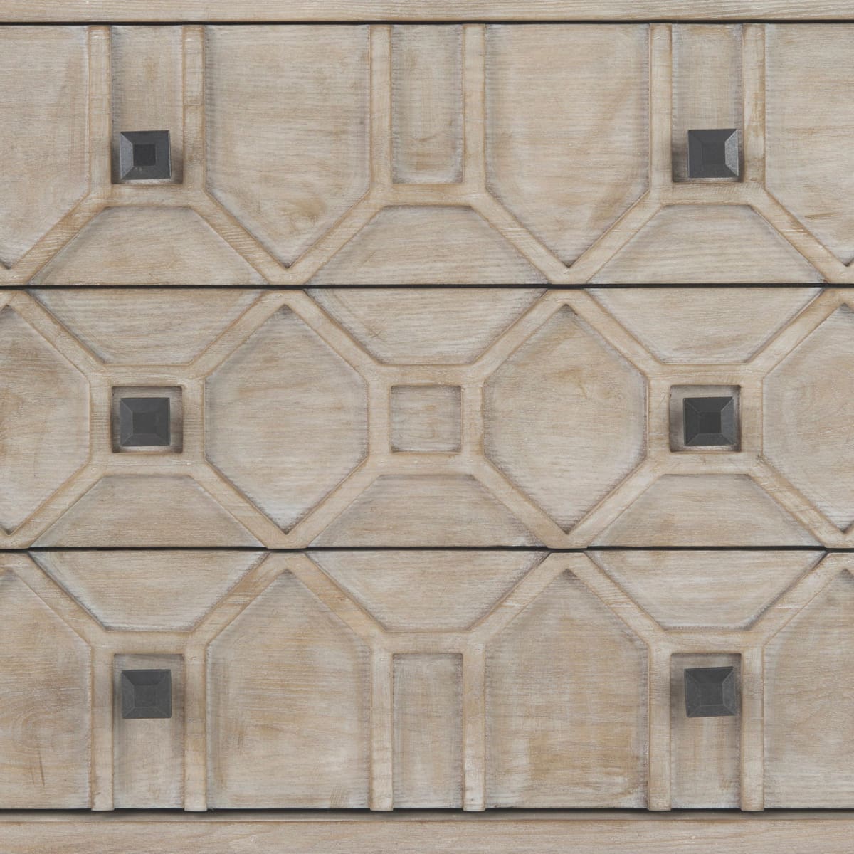 Genevieve Accent Cabinet Brown Wood | Black Metal - acc-chest-cabinets