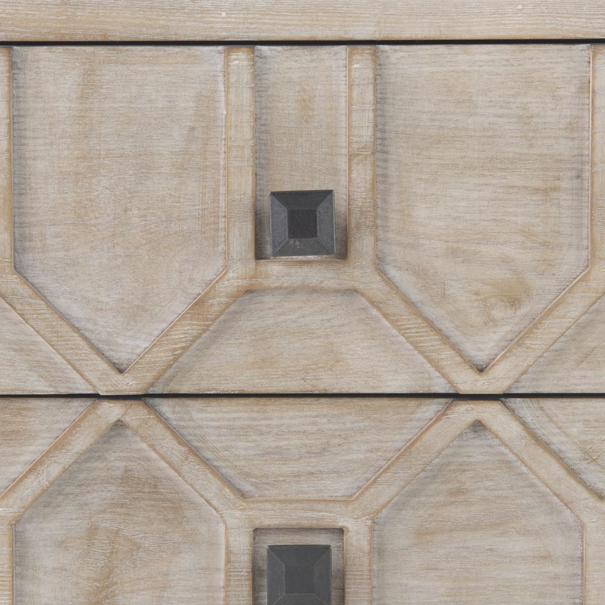 Genevieve Accent Cabinet Brown Wood | Black Metal - acc-chest-cabinets