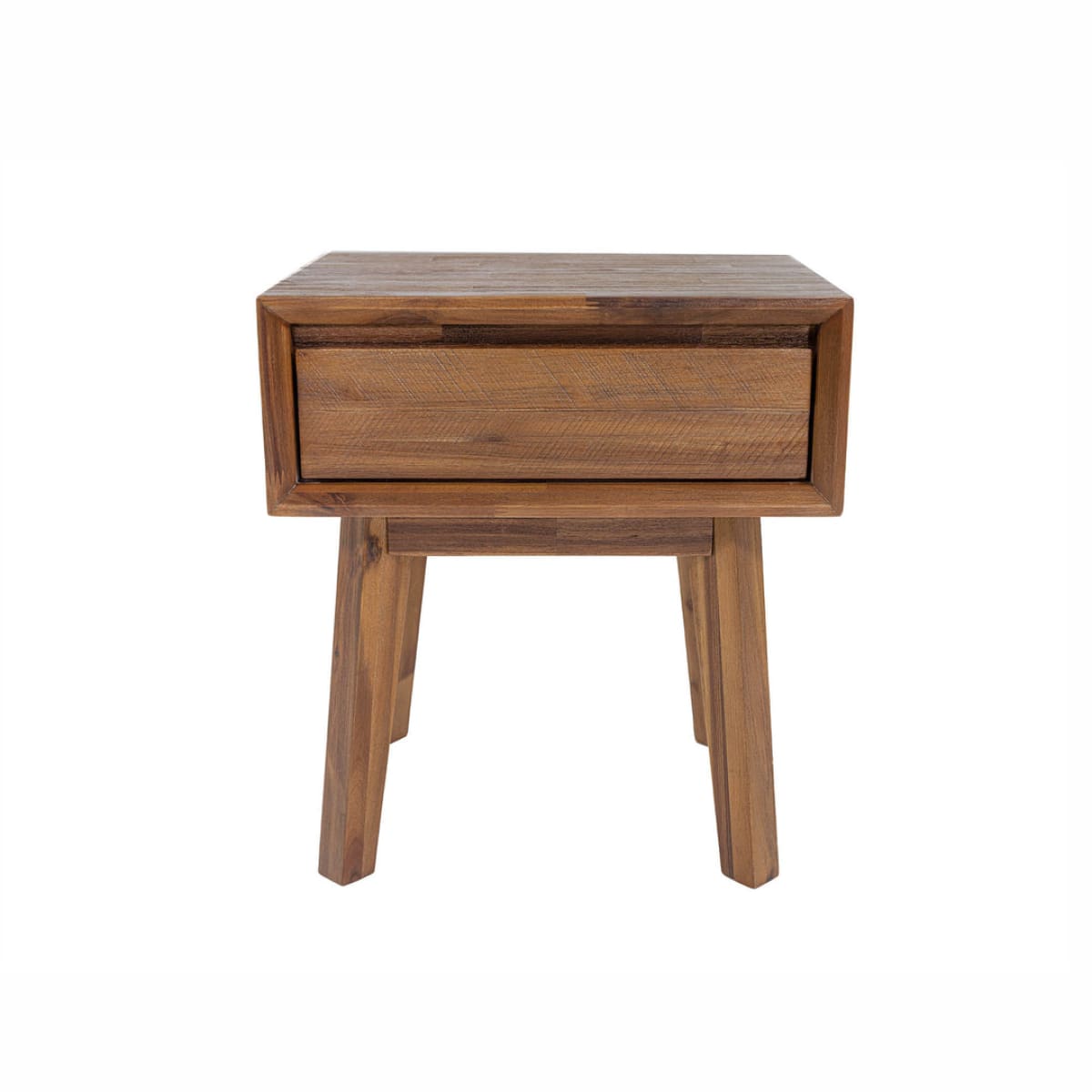 Gia 1 Drawer Nightstand - Warm Pecan - lh-import-nightstands
