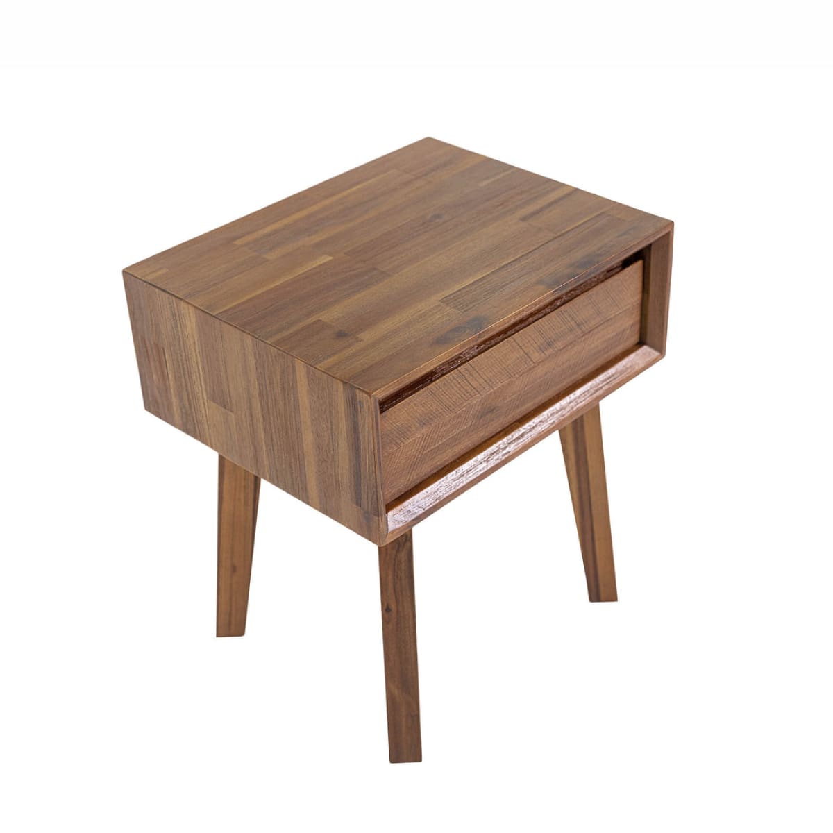 Gia 1 Drawer Nightstand - Warm Pecan - lh-import-nightstands