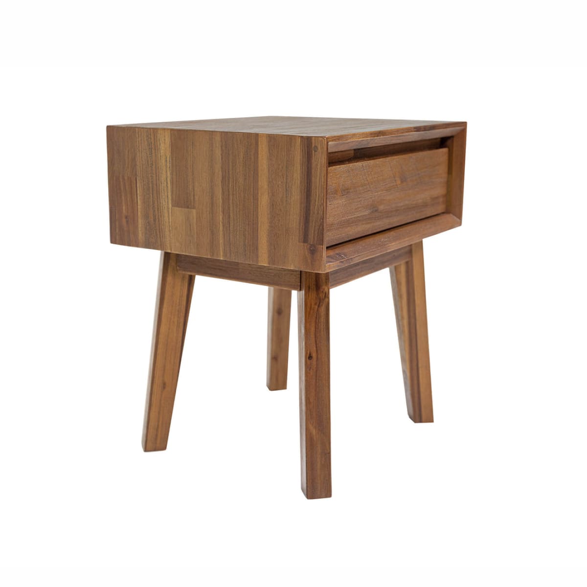 Gia 1 Drawer Nightstand - Warm Pecan - lh-import-nightstands