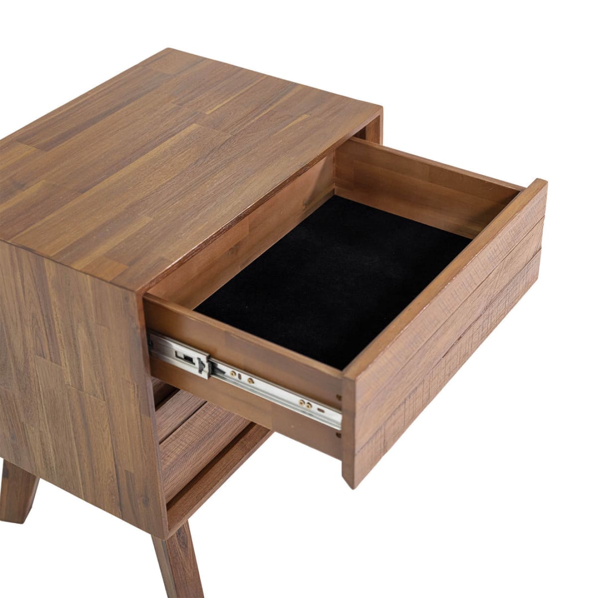 Gia 2 Drawer Nightstand - Warm Pecan - lh-import-nightstands