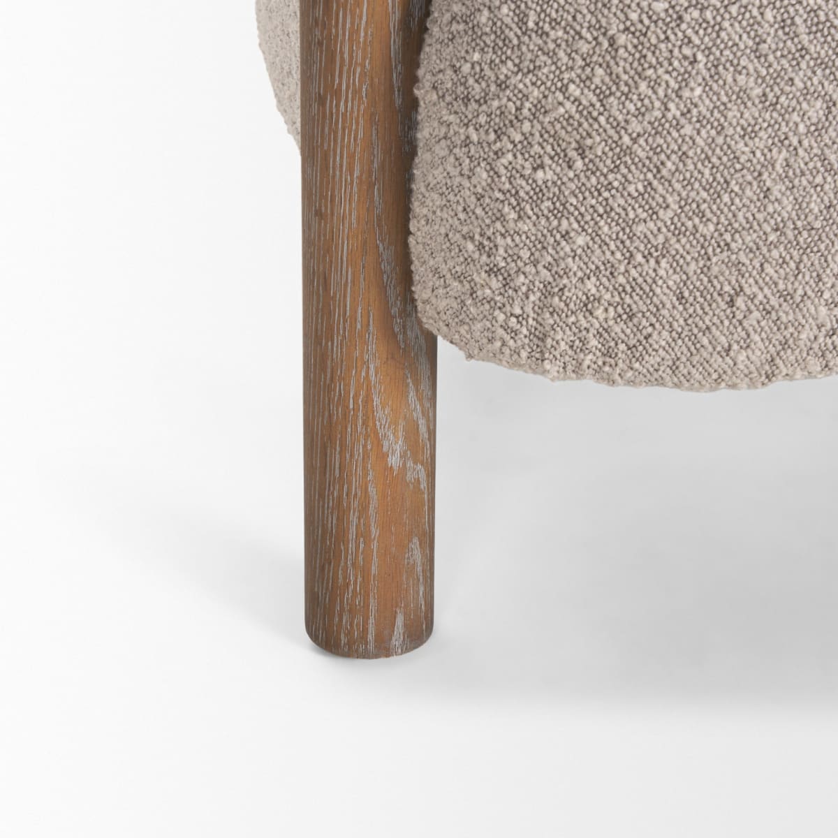 Gianna Upholstered Accent Chair Medium Brown | Taupe Boucle - accent-chairs