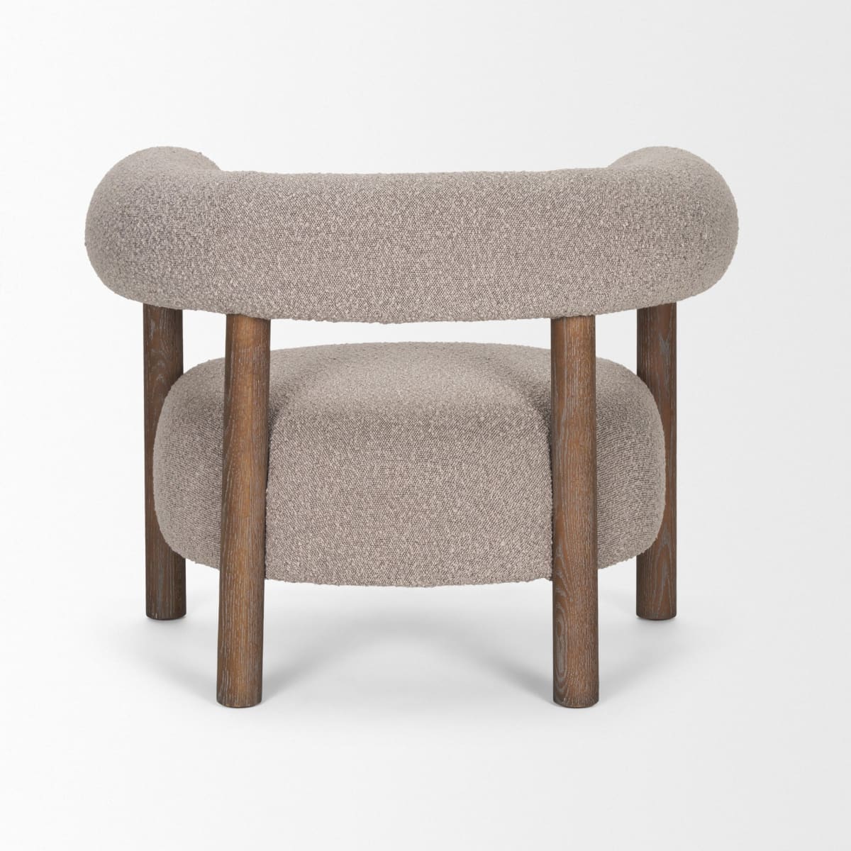 Gianna Upholstered Accent Chair Medium Brown | Taupe Boucle - accent-chairs