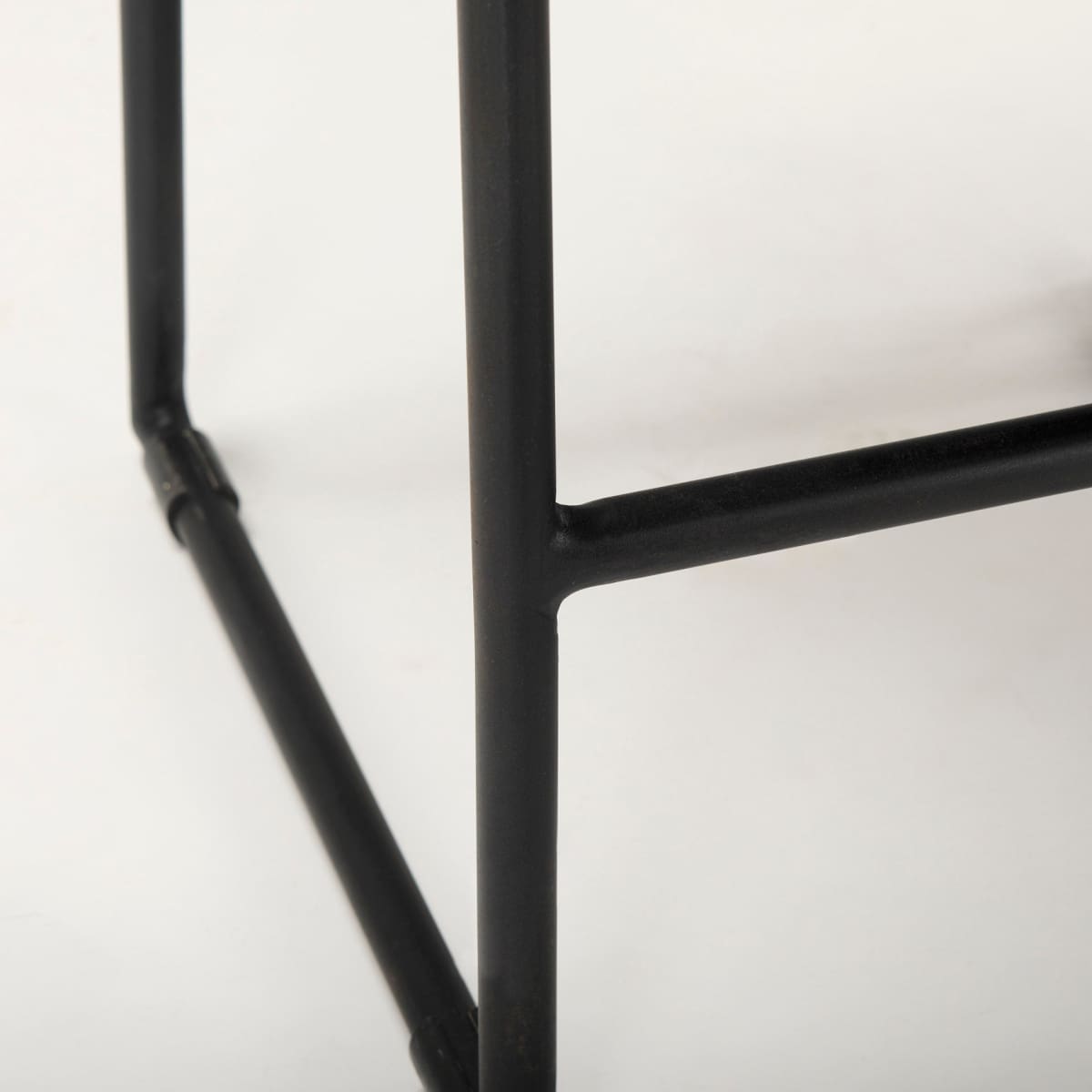 Givens Wood Seat Bar Counter Stool Black Wood | Black Metal | Counter - bar-stools