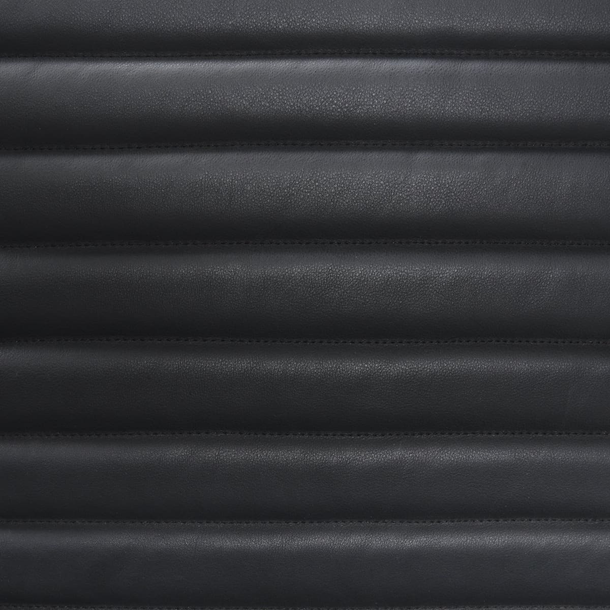 Grosjean Leather Accent Chair Black Leather | Black Metal - accent-chairs