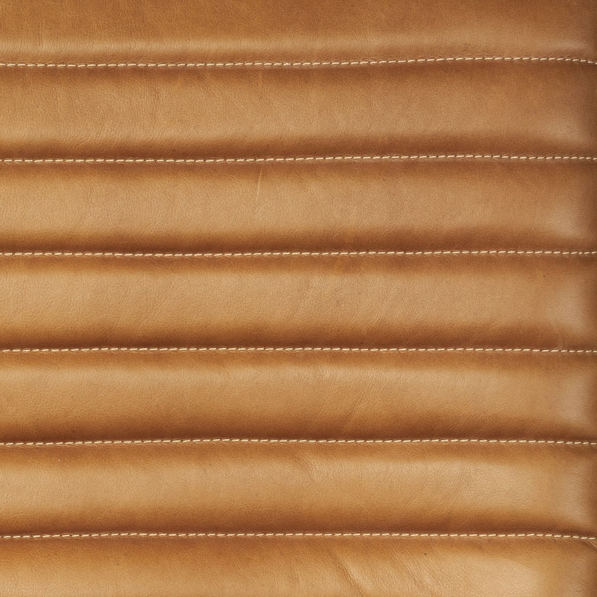 Grosjean Leather Accent Chair Brown Leather | Brown Metal - accent-chairs