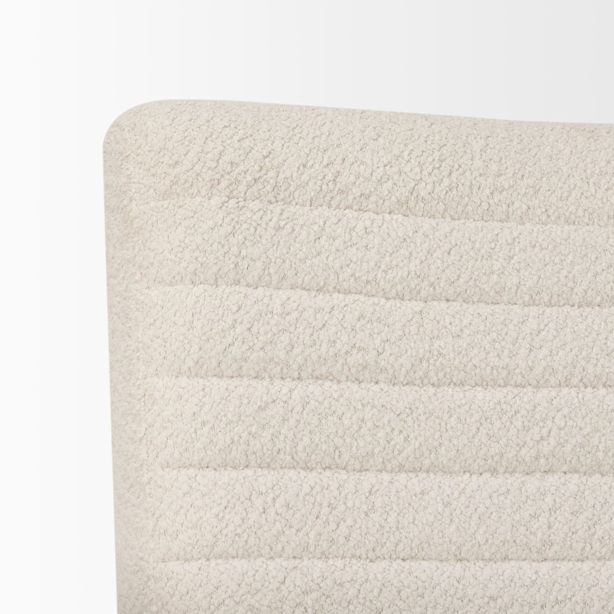 Grosjean Upholstered Accent Chair Cream Boucle - accent-chairs