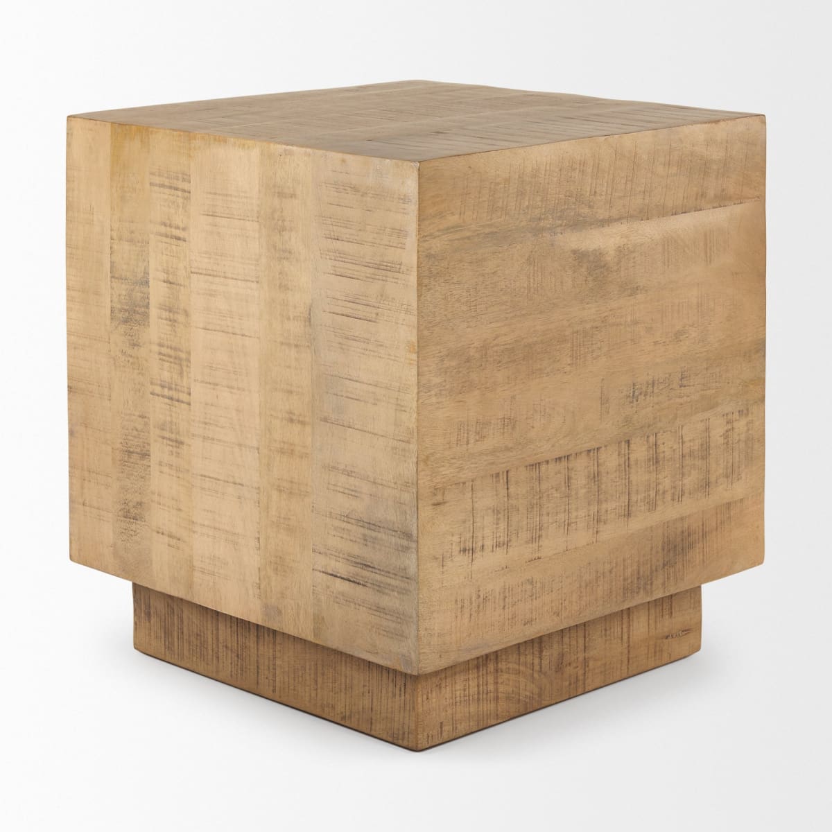 Hayden End Side Table Light Brown Wood | 11’’ Square - end-and-side-tables