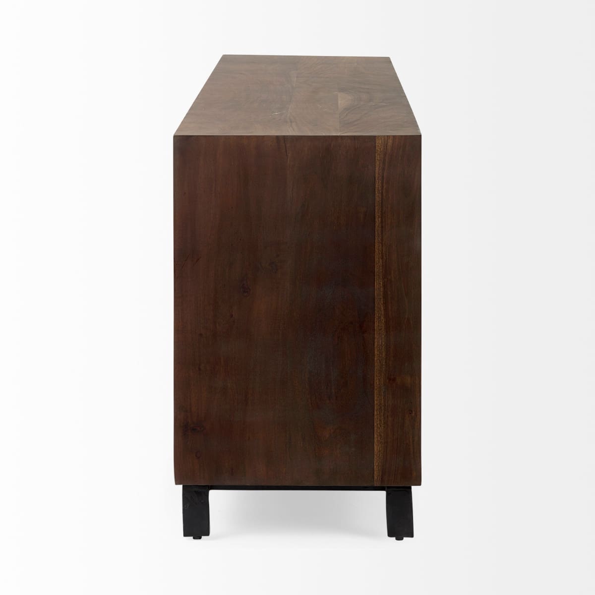 Hemlock Sideboard Brown Wood | Black Resin - sideboards-and-buffets