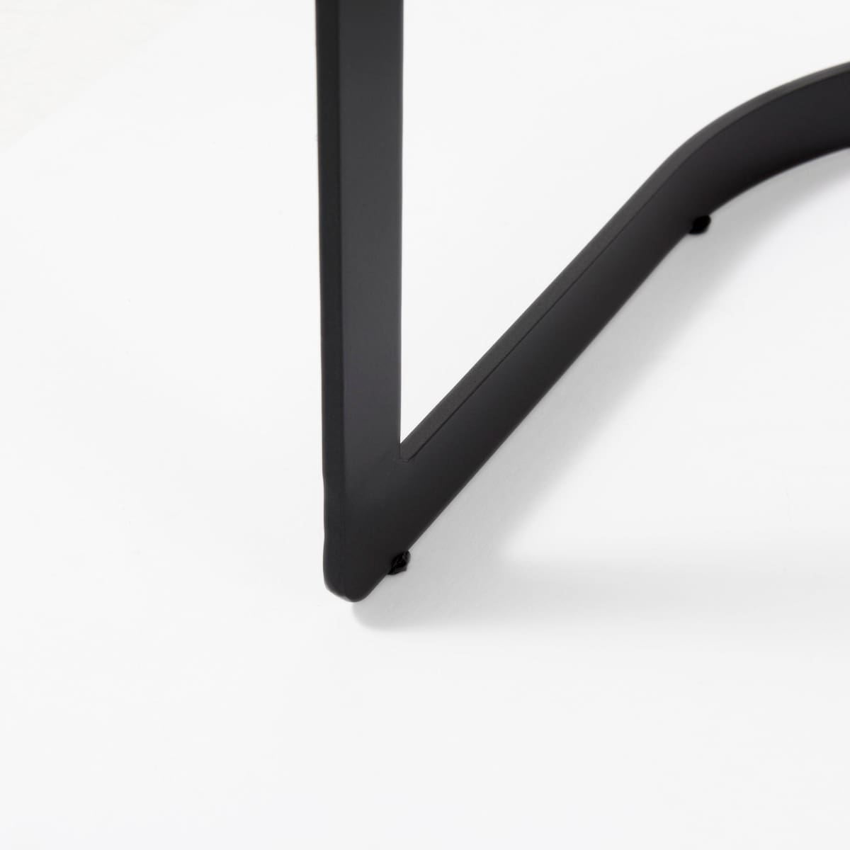 Hollyfield Upholstered Dining Chair Gray Fabric | Black Metal - dining-chairs