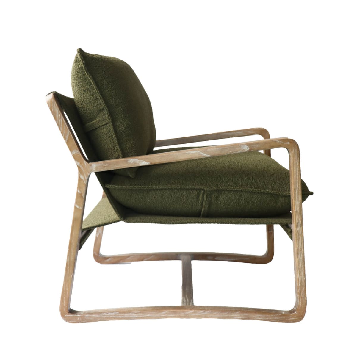 Huntington Club Chair - Moss Boucle - lh-import-accent-club-chairs
