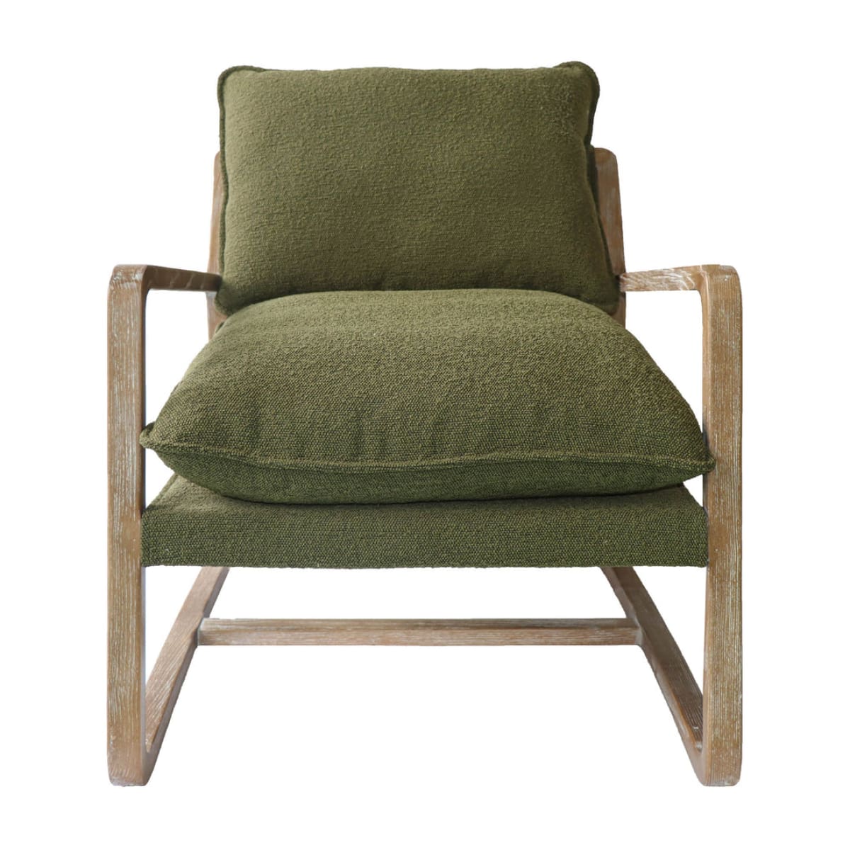 Huntington Club Chair - Moss Boucle - lh-import-accent-club-chairs