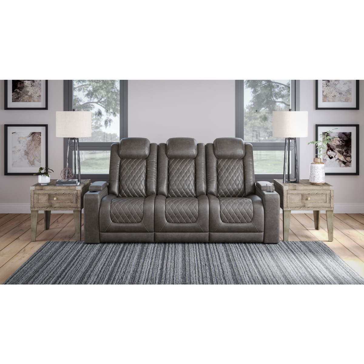 HyllMont Power Reclining Sofa - Sofa
