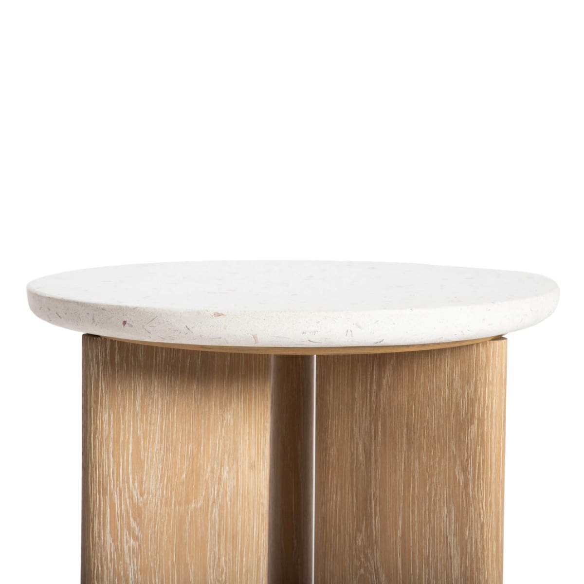 Infinity Side Table - Seashell Finish - lh-import-side-tables