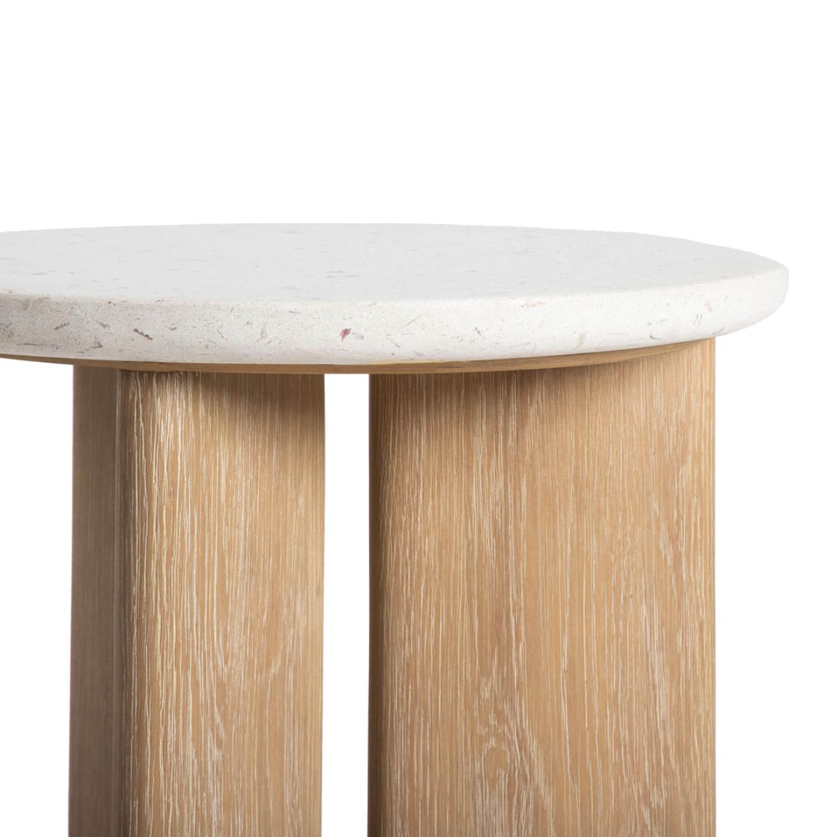 Infinity Side Table - Seashell Finish - lh-import-side-tables