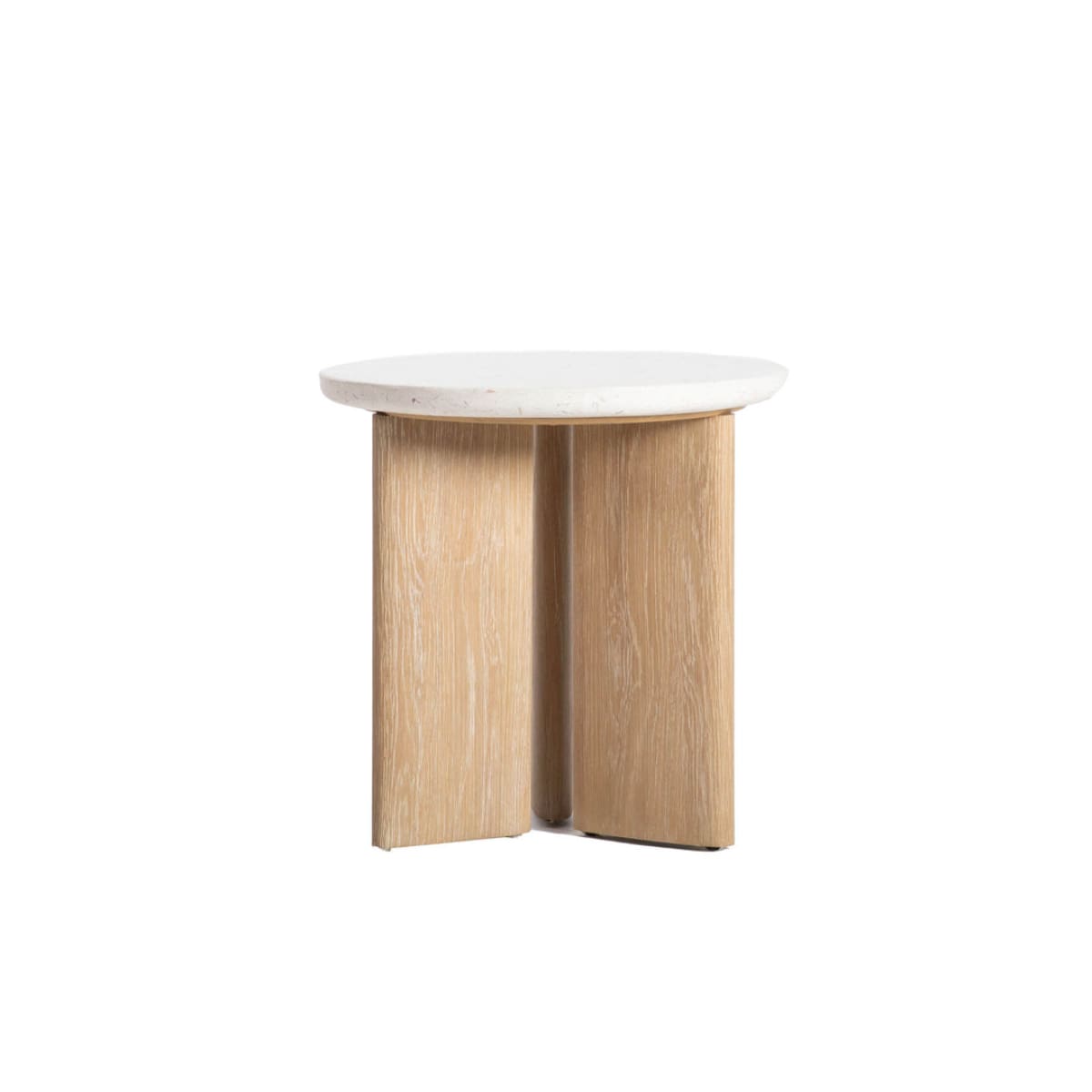 Infinity Side Table - Seashell Finish - lh-import-side-tables