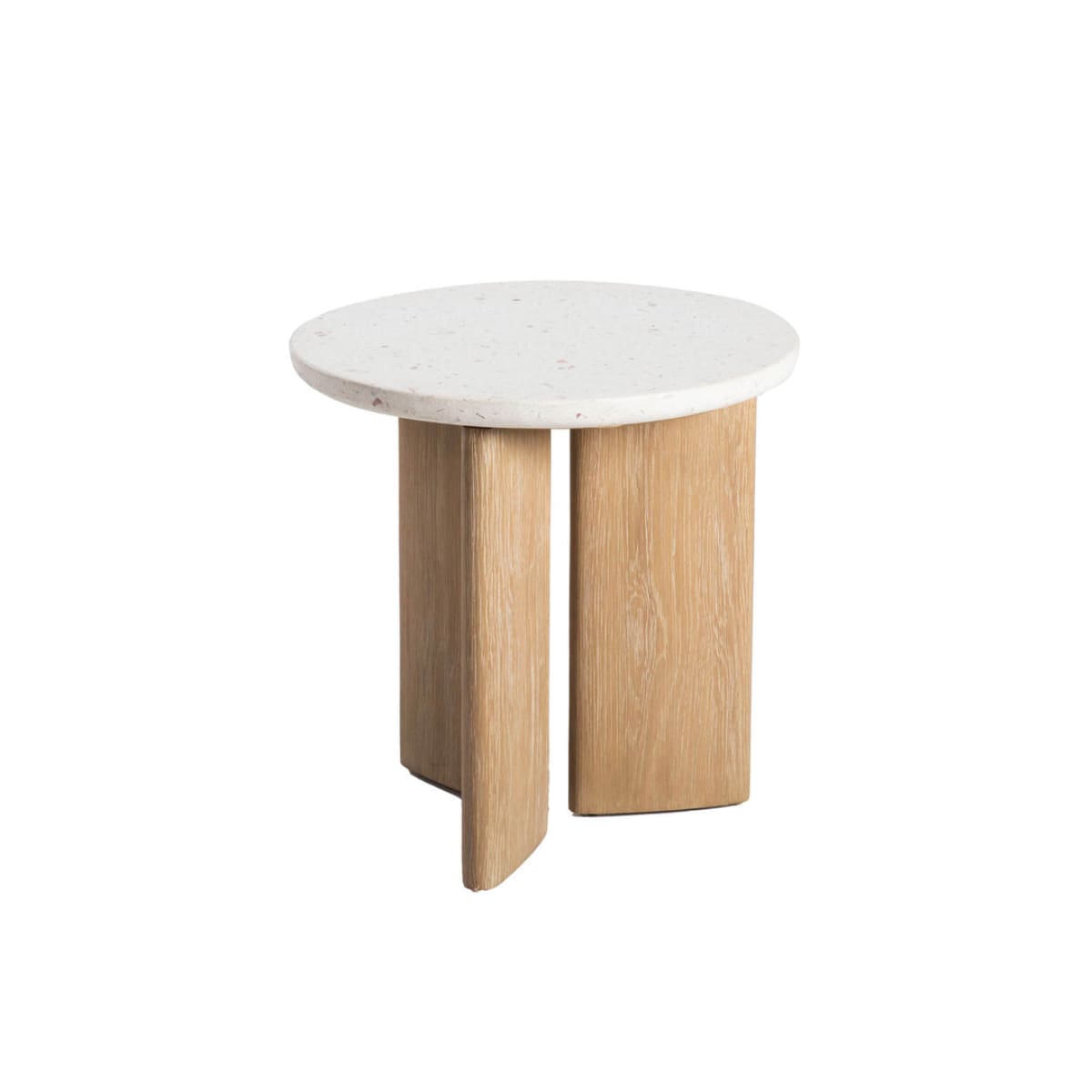 Infinity Side Table - Seashell Finish - lh-import-side-tables