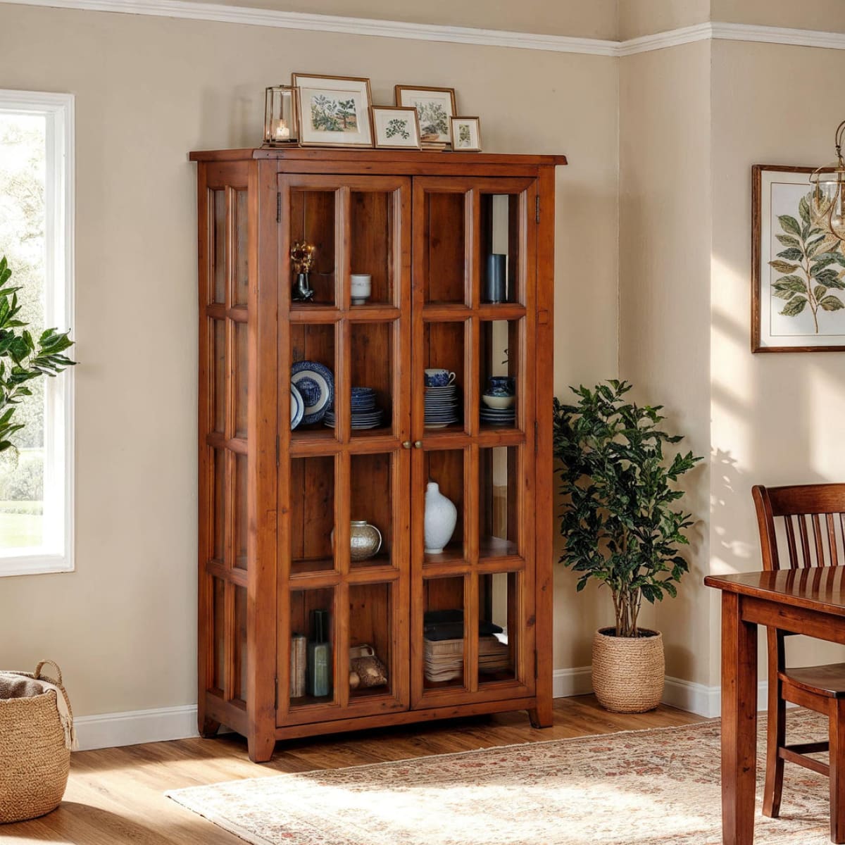 Irish Coast China Display Cabinet - African Dusk - lh-import-sideboards-cabinets