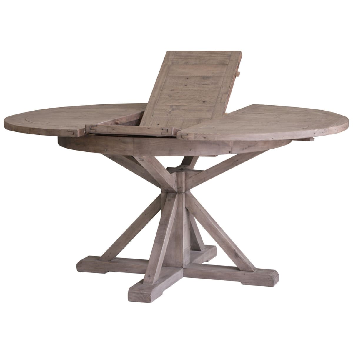 Irish Coast Round 47/63 Extension Dining Table - Rustic Sundried - lh-import-dining-tables