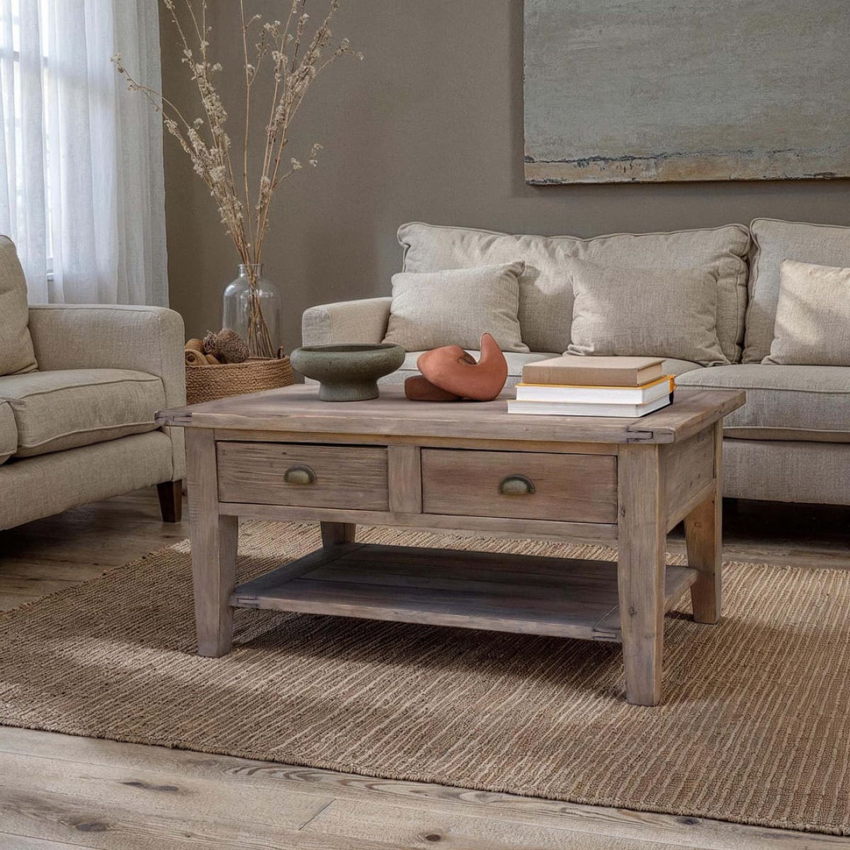 Irish Coast Small Coffee Table - Sundried - lh-import-coffee-tables