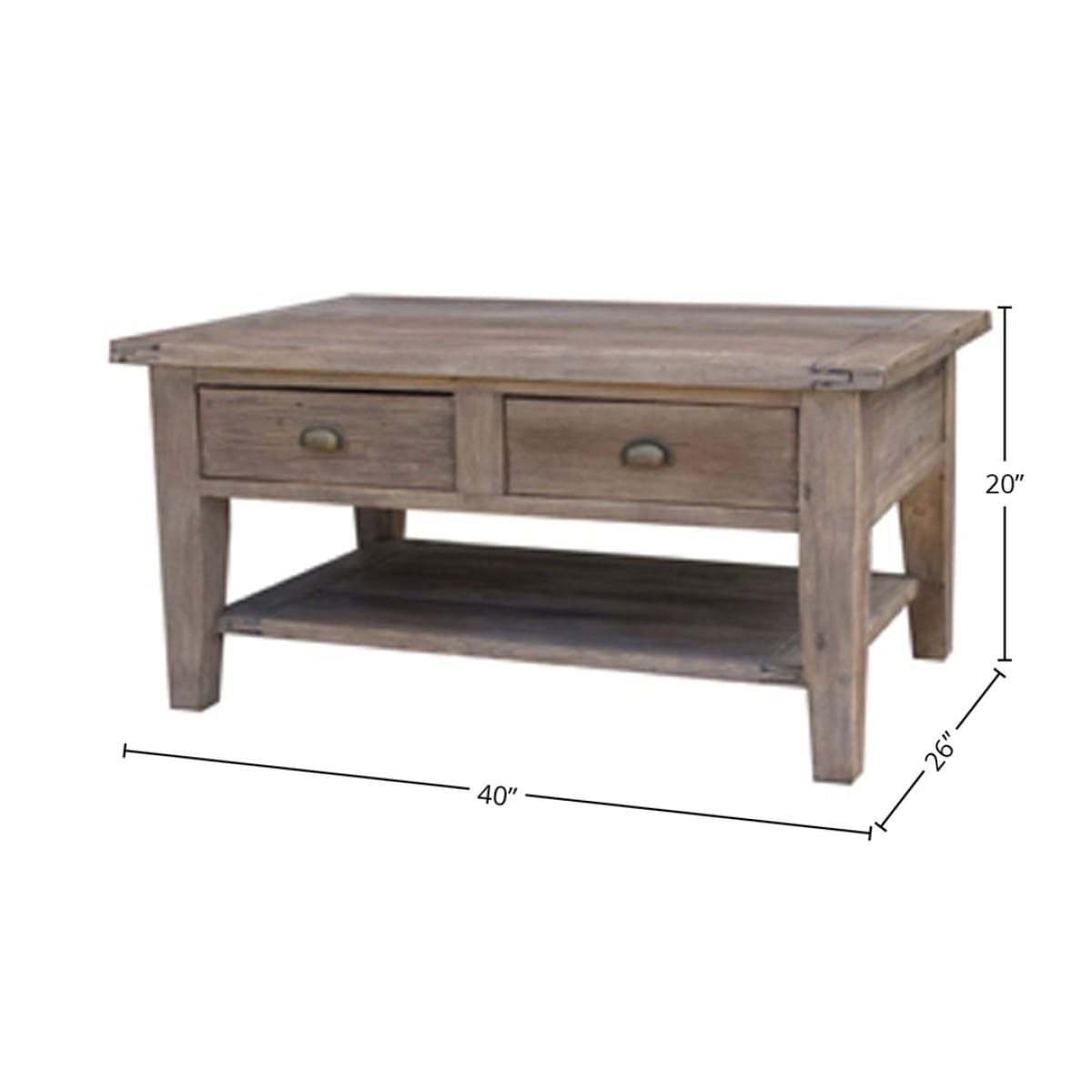 Irish Coast Small Coffee Table - Sundried - lh-import-coffee-tables