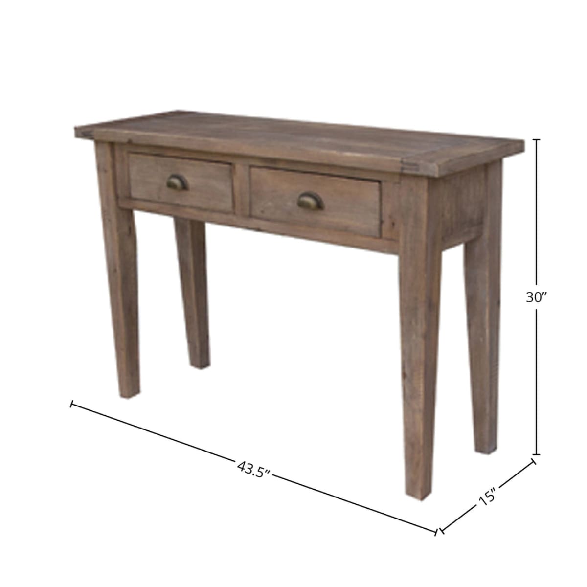 Irish Coast Small Console Table - Sundried - lh-import-console-tables
